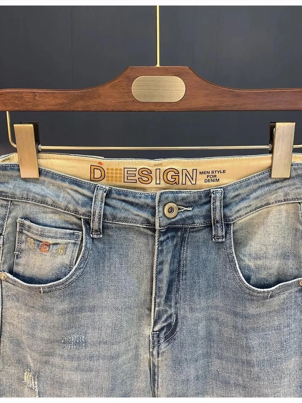 Men's Vintage Washed Distressed Boyfriend Jeans, image 10