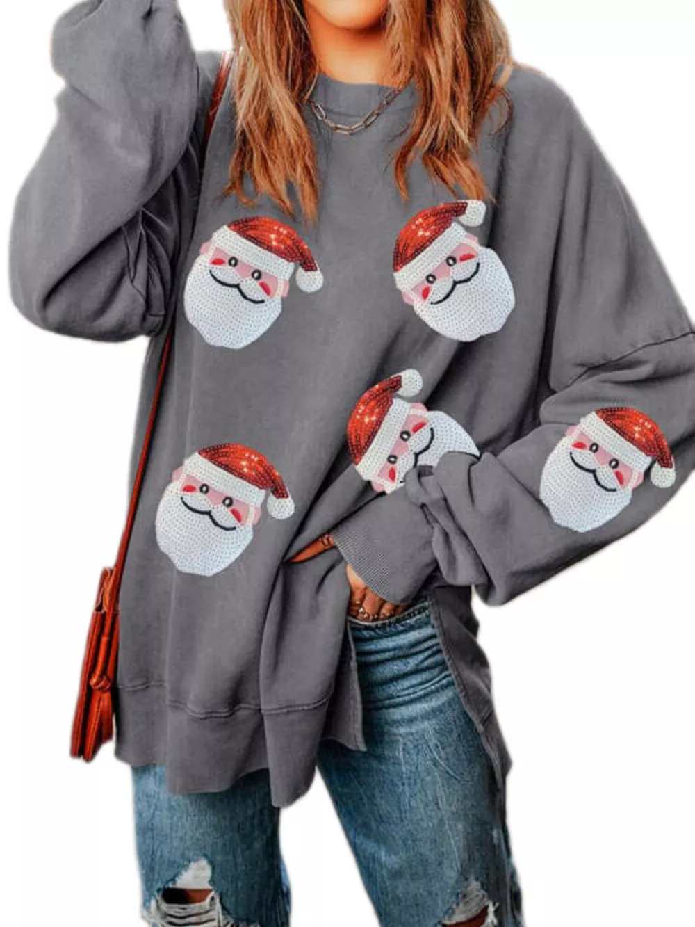 Santa Claus Oversized Sweatshirt, image 9