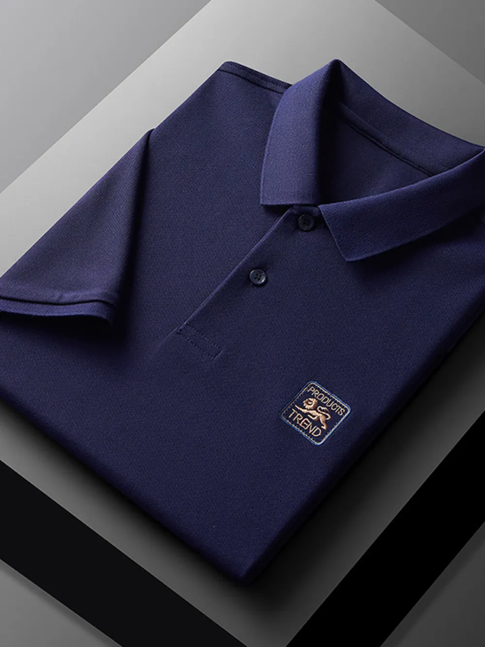 Men's Plus Size Breathable Short Sleeve Polo, image 5