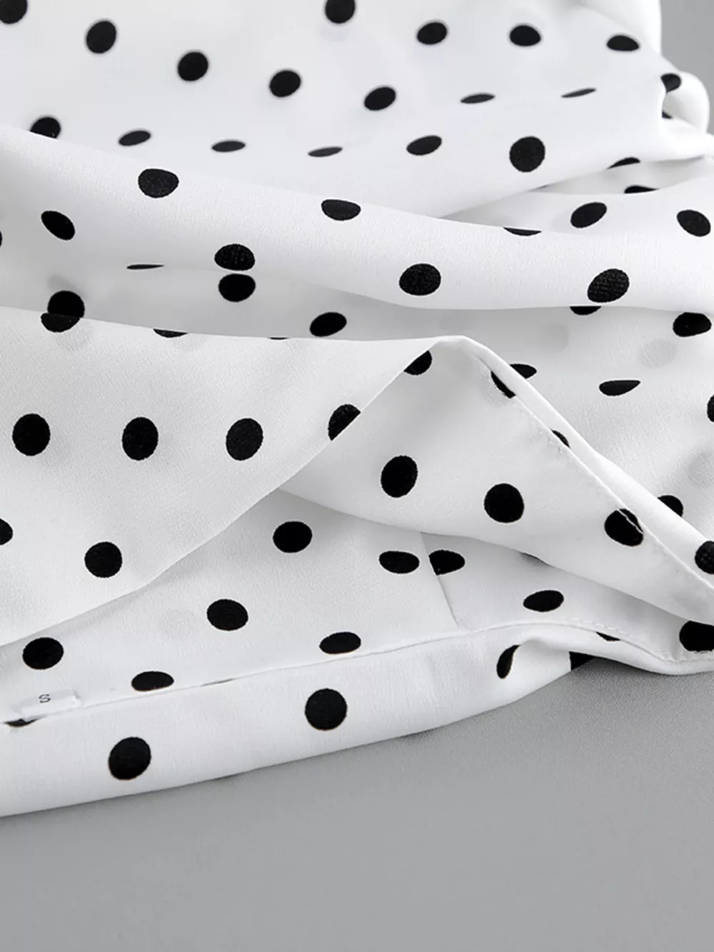 Polka Dot Ruffle Hem Maxi Skirt, image 9