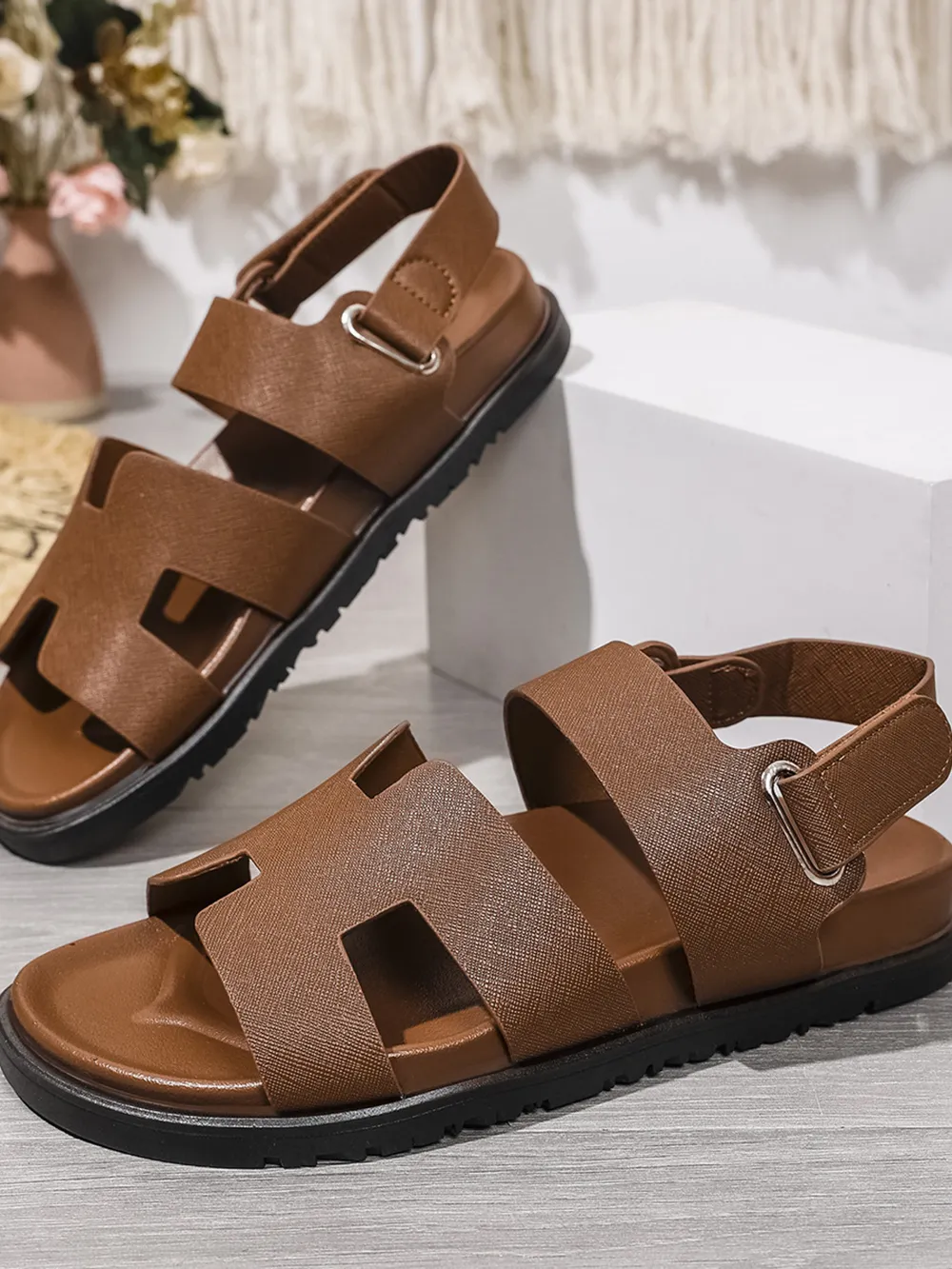 H-Style Gladiator Sandals with Ankle Strap, image 5