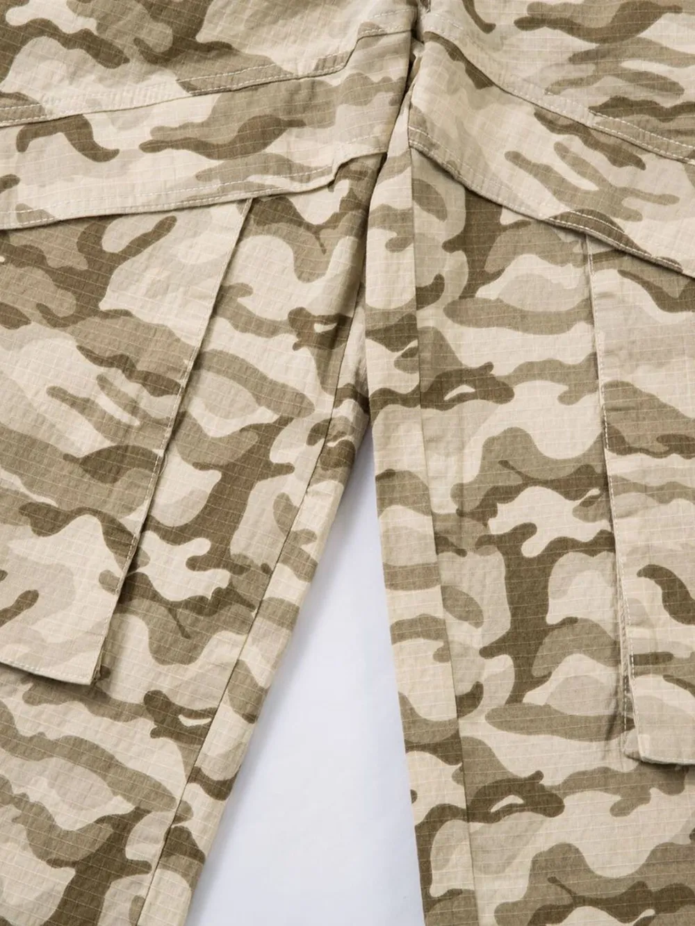 Men's Wide Leg Camo Print Cargo Pants, image 6
