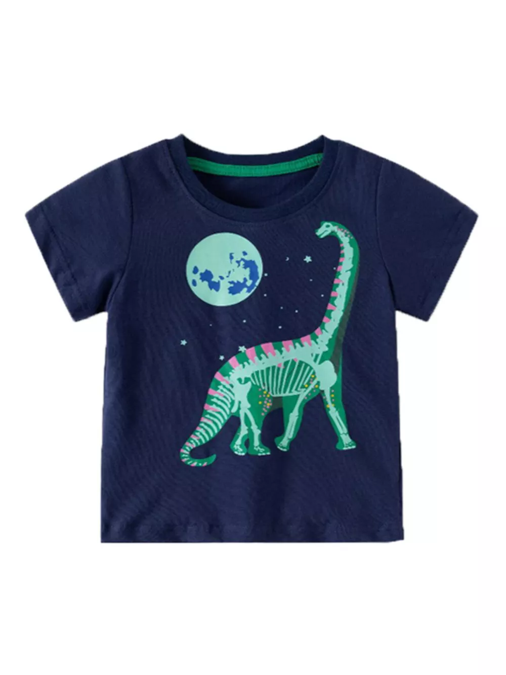 Children's Dinosaur Graphic Crew Neck T-Shirt, image 3