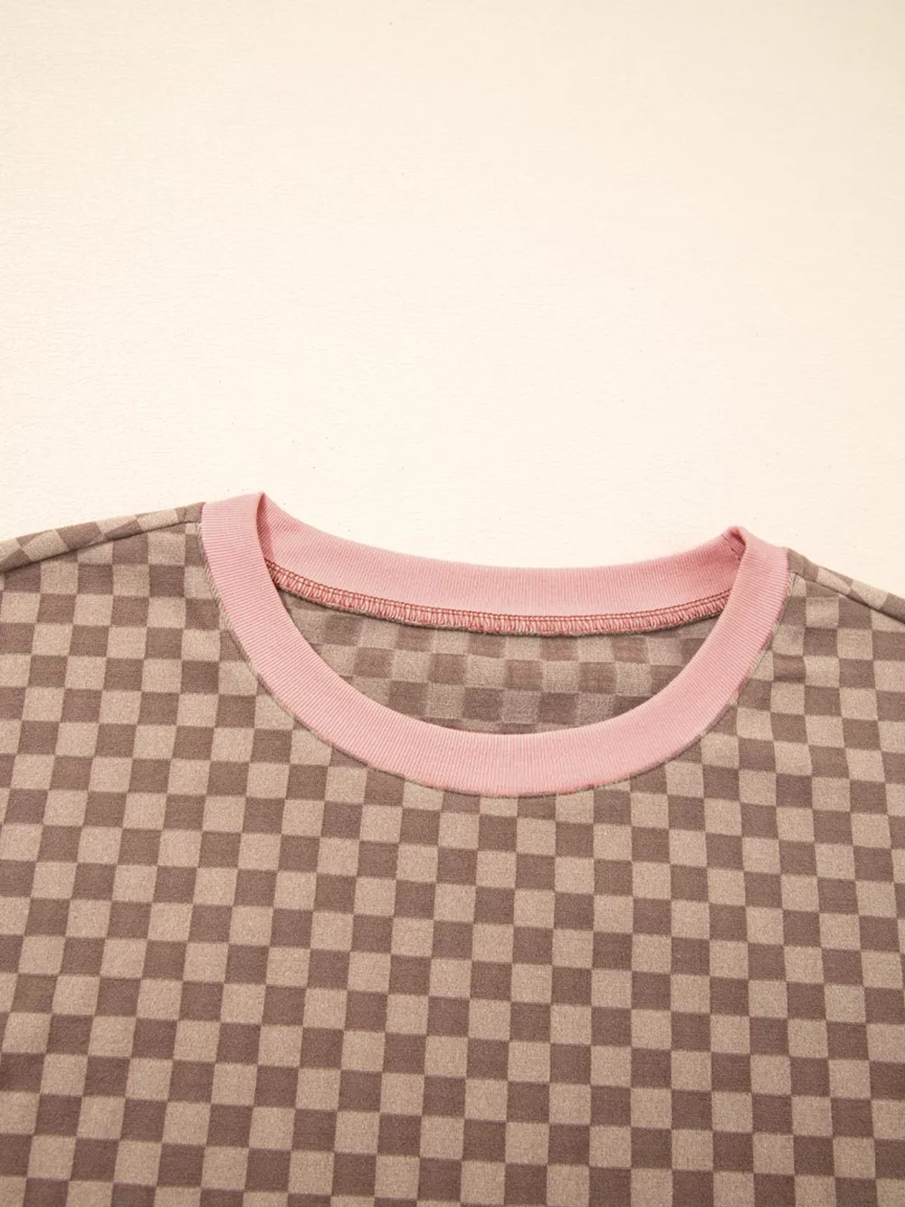 Checkerboard Long Sleeve Pullover and Shorts Set, image 15