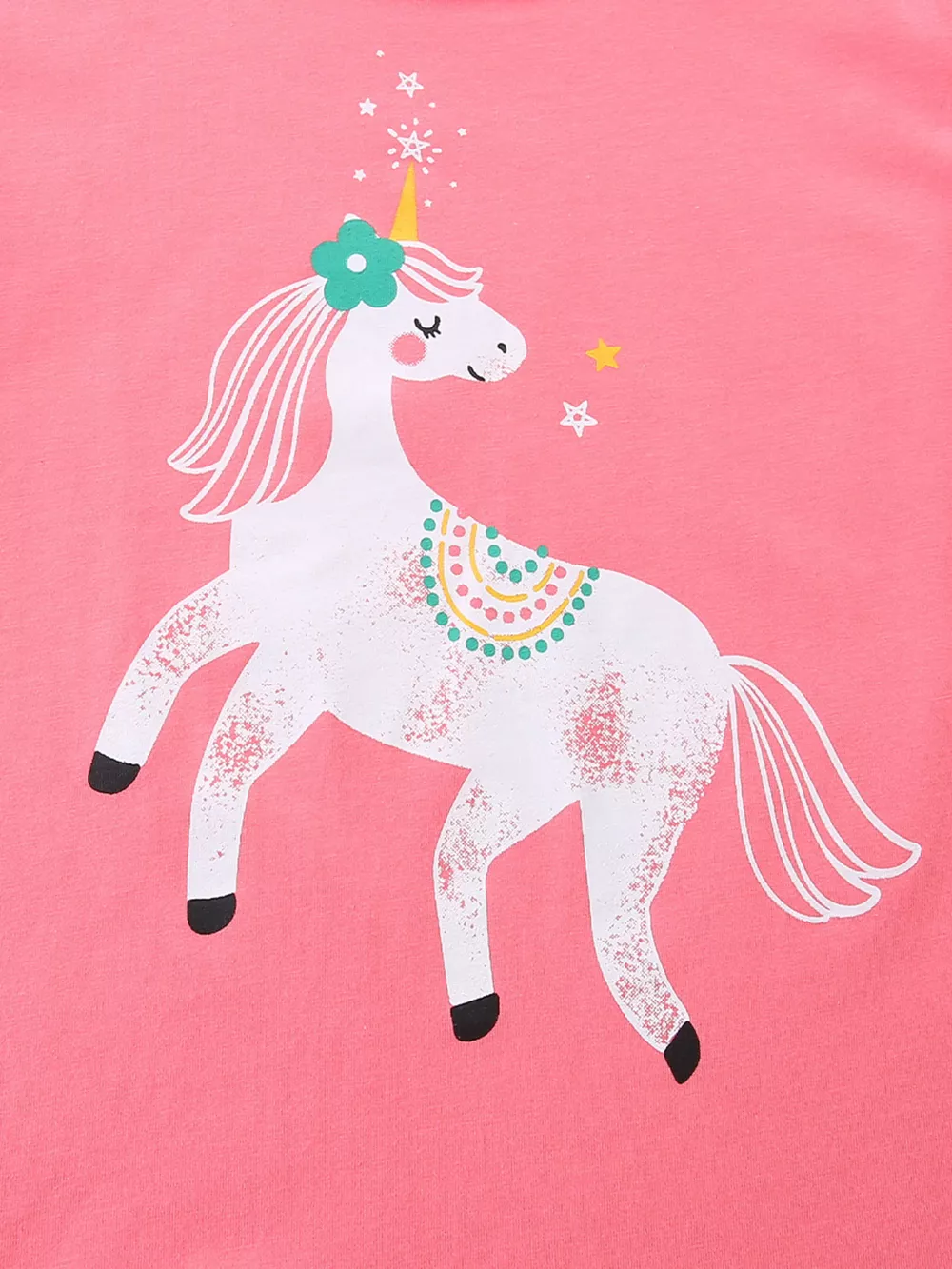Children's Cute Unicorn Graphic Short Sleeve T-Shirt, image 3