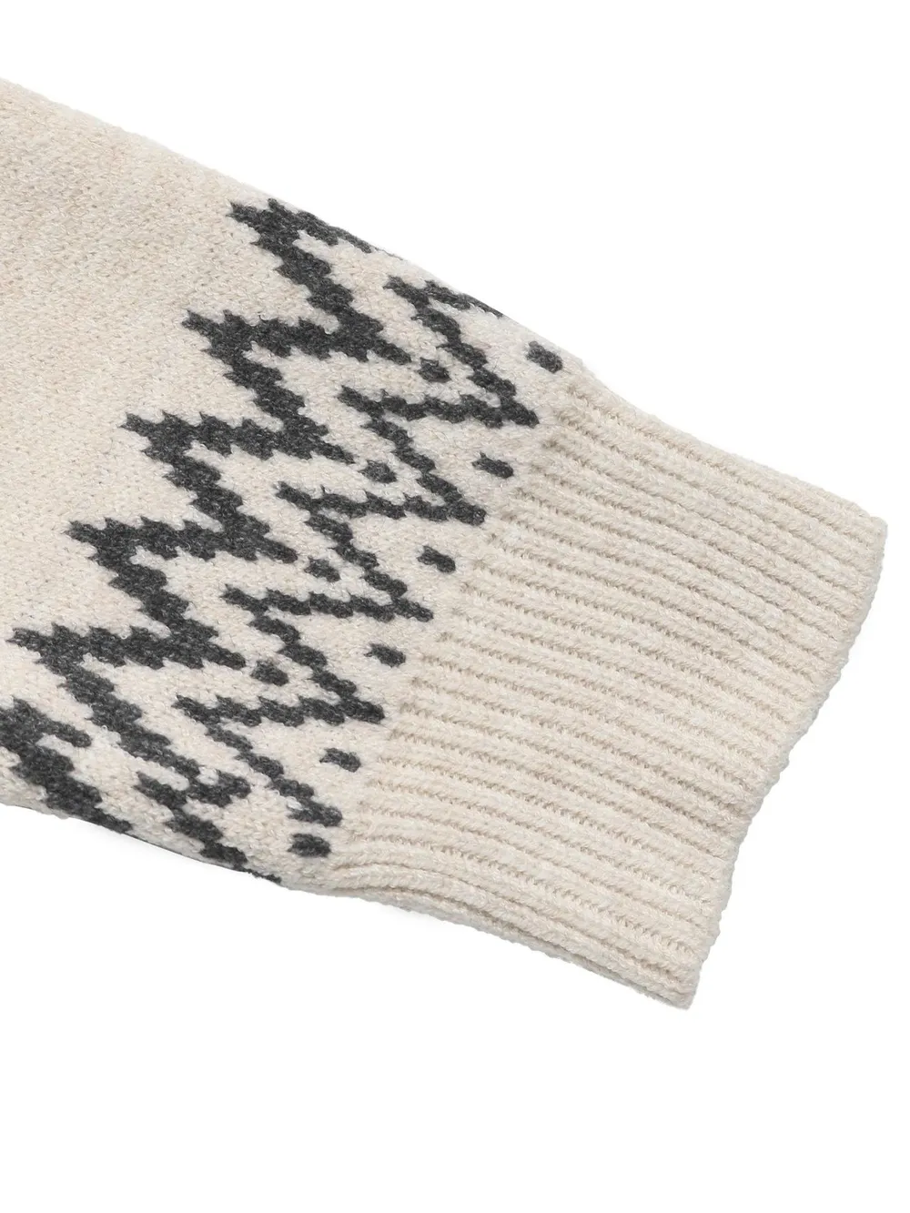 Nordic Fair Isle Pattern Round Neck Sweater, image 8