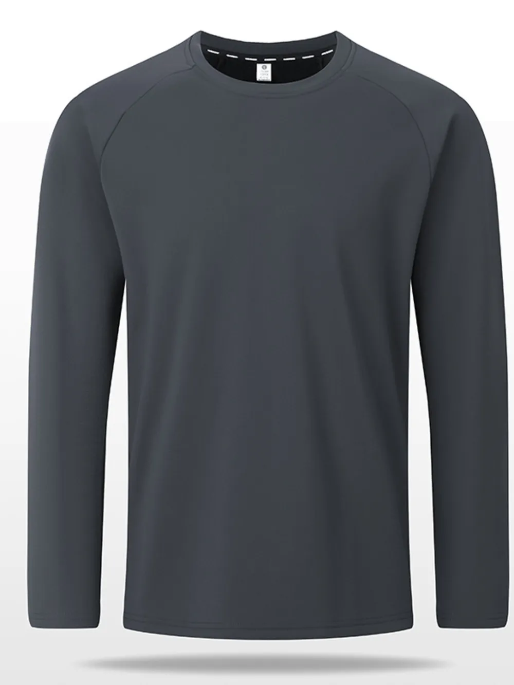 Men's Plus Size Round Neck Raglan Sleeve T-Shirt, image 4
