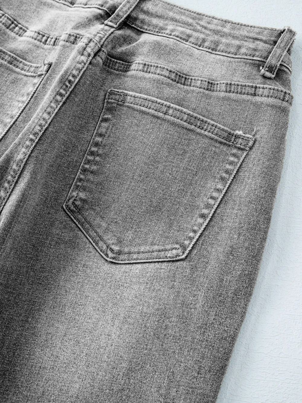 High Waist Wide Leg Washed Jeans, image 23