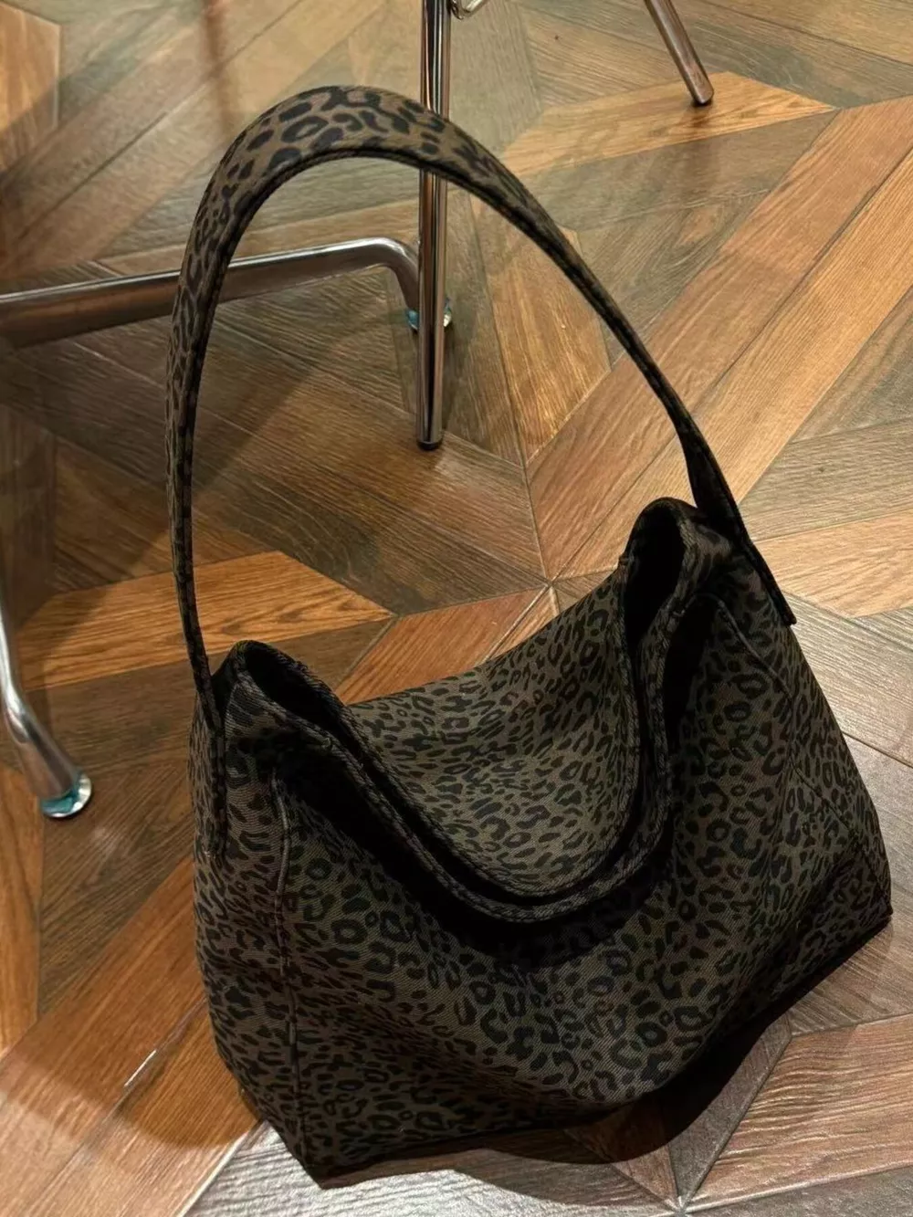Leopard Print Tote Bag, image 3