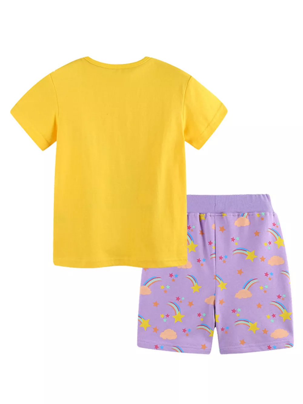 Children's Mushroom & Butterfly Print Tee and Shorts Set, image 4