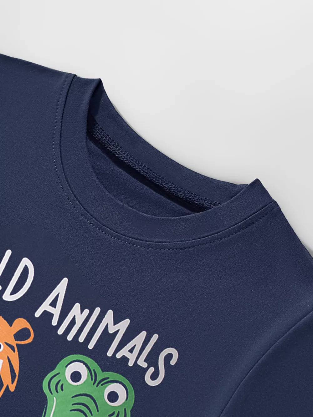 Children's Wild Animals Graphic Crew Neck T-Shirt, image 3