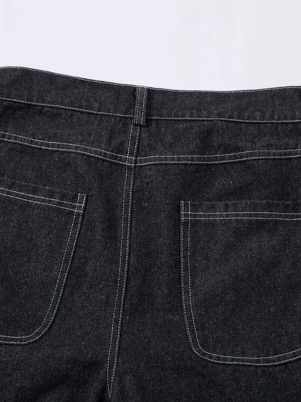 Men's Wide Leg Jeans with Contrast Panels, image 7