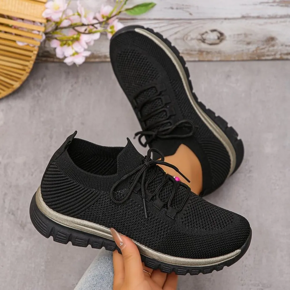 Breathable Mesh Lace Up Athletic, image 11