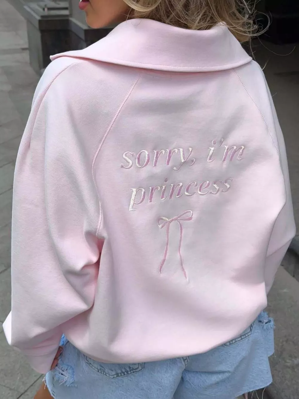 Half Zip Long Sleeve Sweatshirt, image 5
