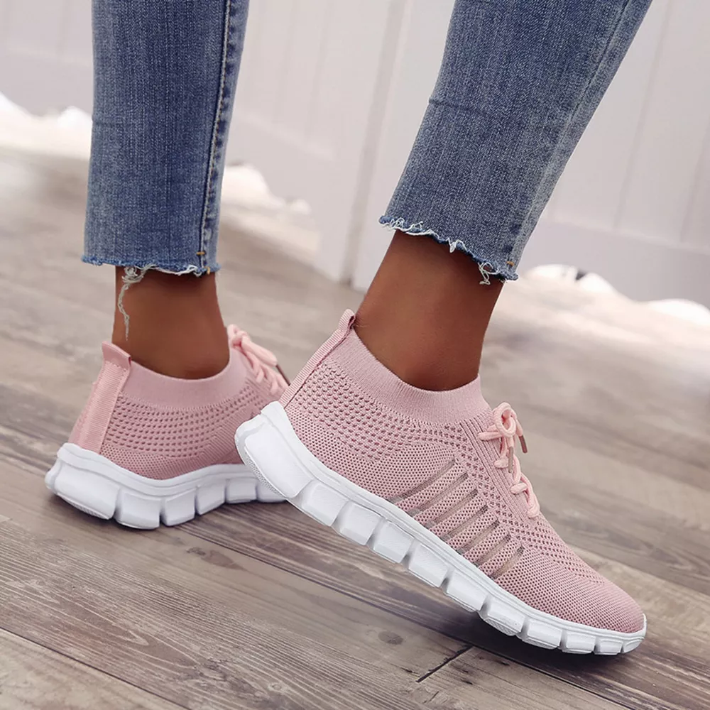 Breathable Mesh Lace-Up Athletic, image 3