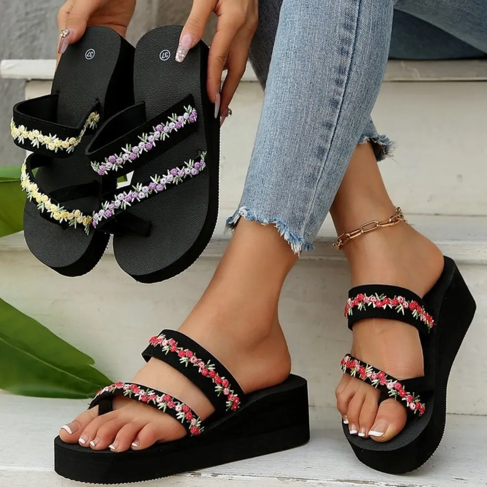 Open Toe Wedge Sandals, image 2