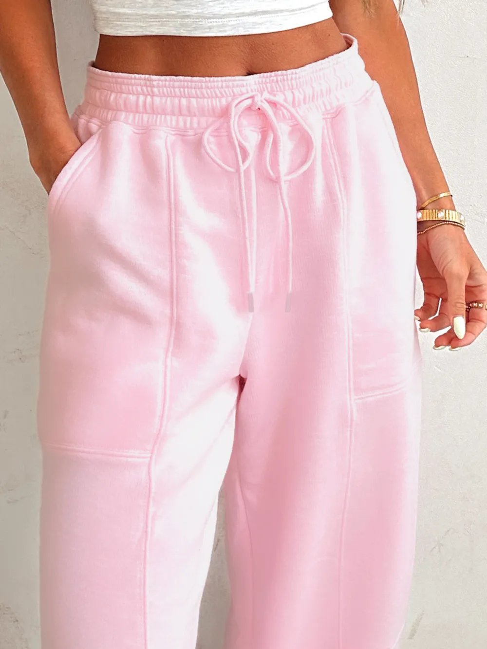 Casual Drawstring Sweatpants, image 4