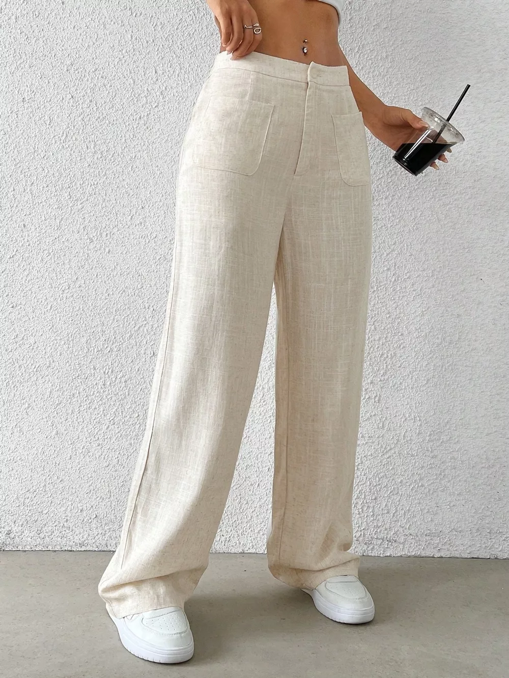 High-Waisted Wide-Leg Pants, image 5