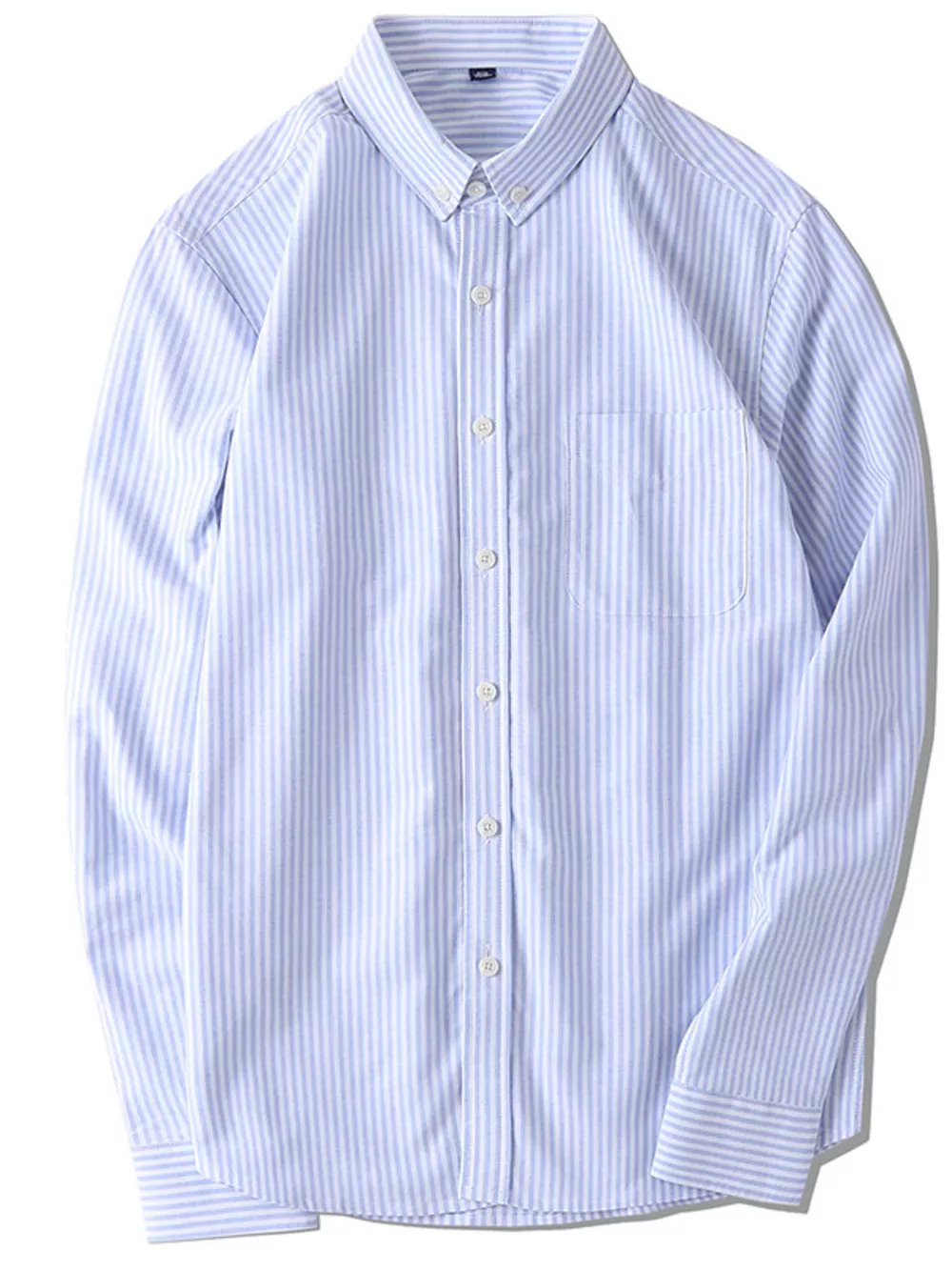 Men's Full Size Striped Button-Down Shirt Plus Size, image 3