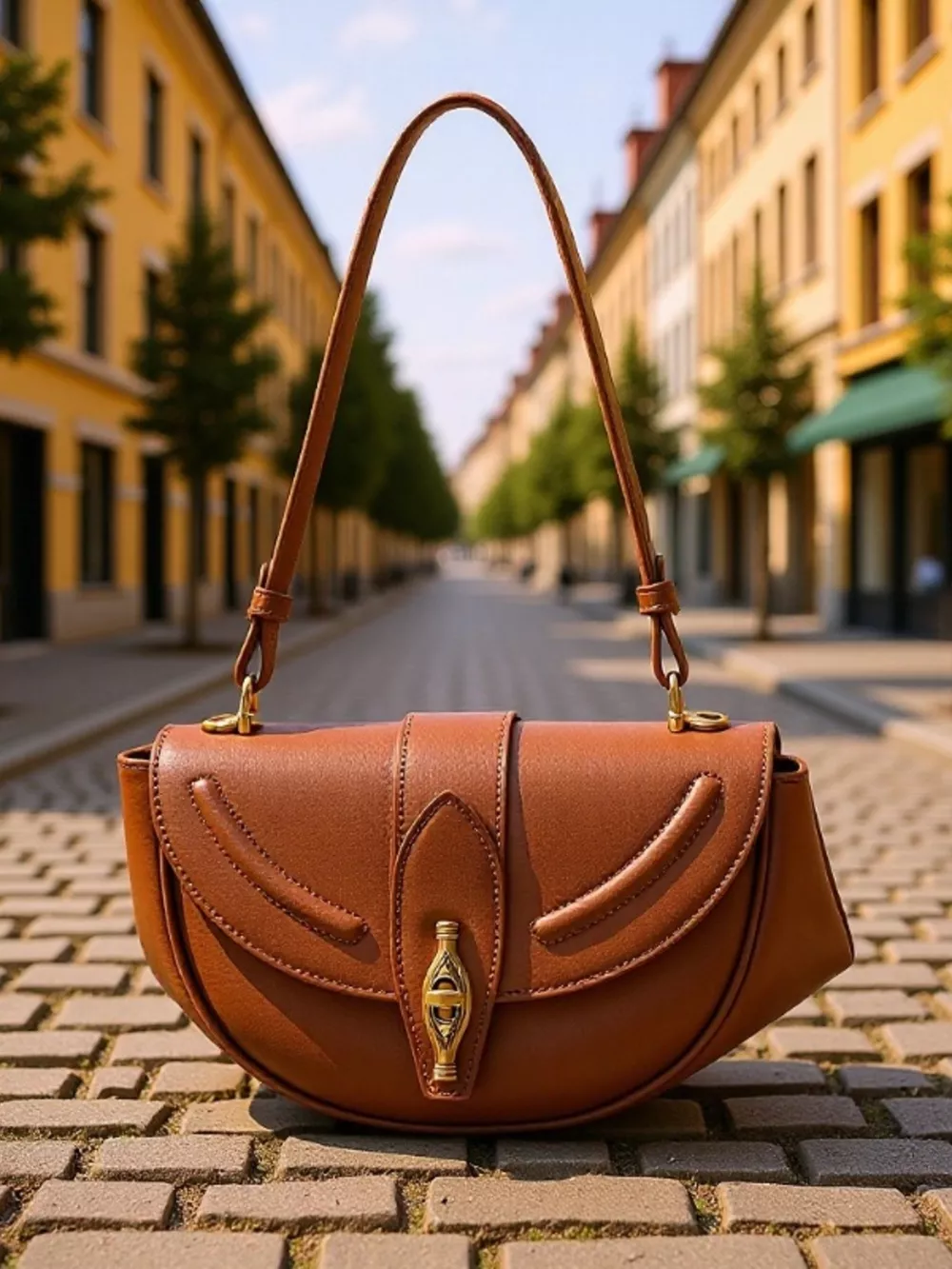 Vintage Saddle Shoulder Bag, image 2