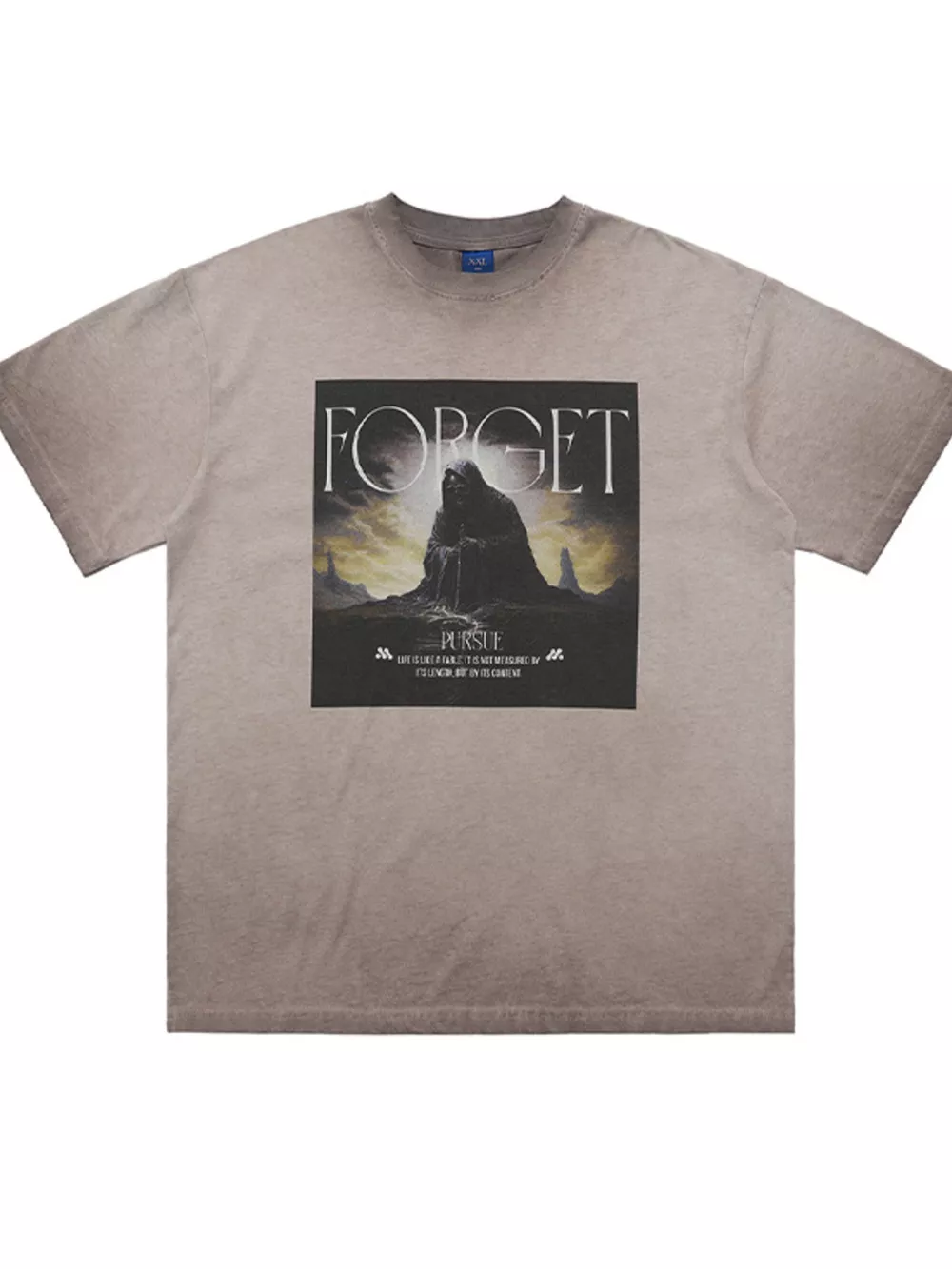 Men's Vintage Wash Graphic Oversized T-Shirt, image 5