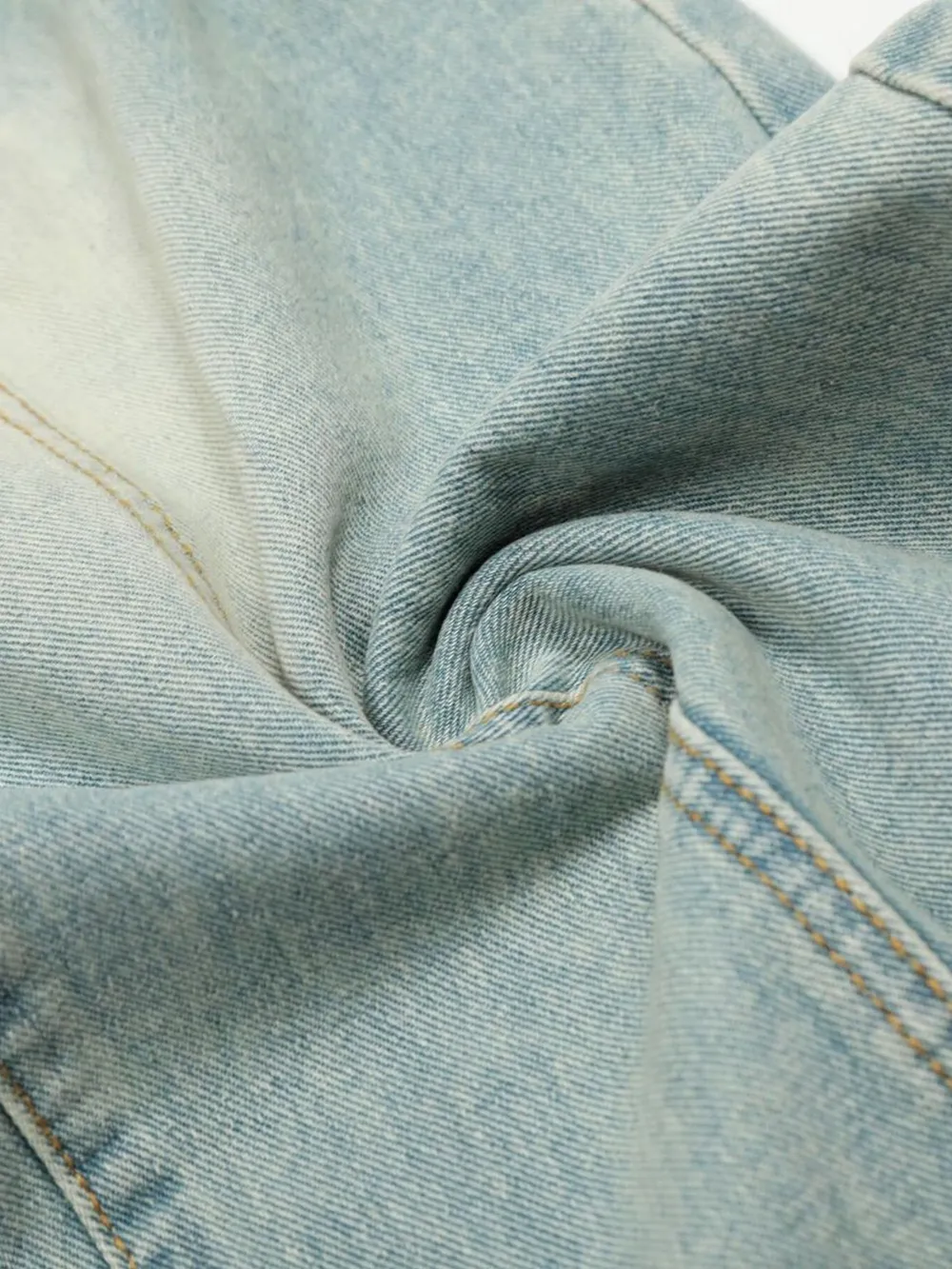 Men's Washed Wide Leg Jeans, image 4