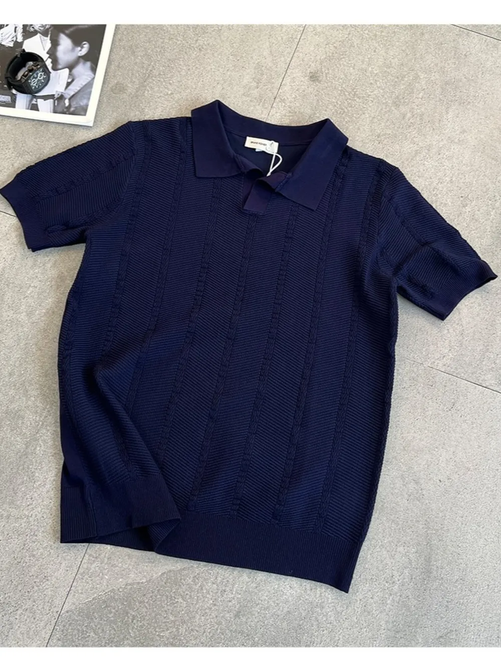 Men's Full Size Breathable Short Sleeve Polo Shirt Plus Size, image 9