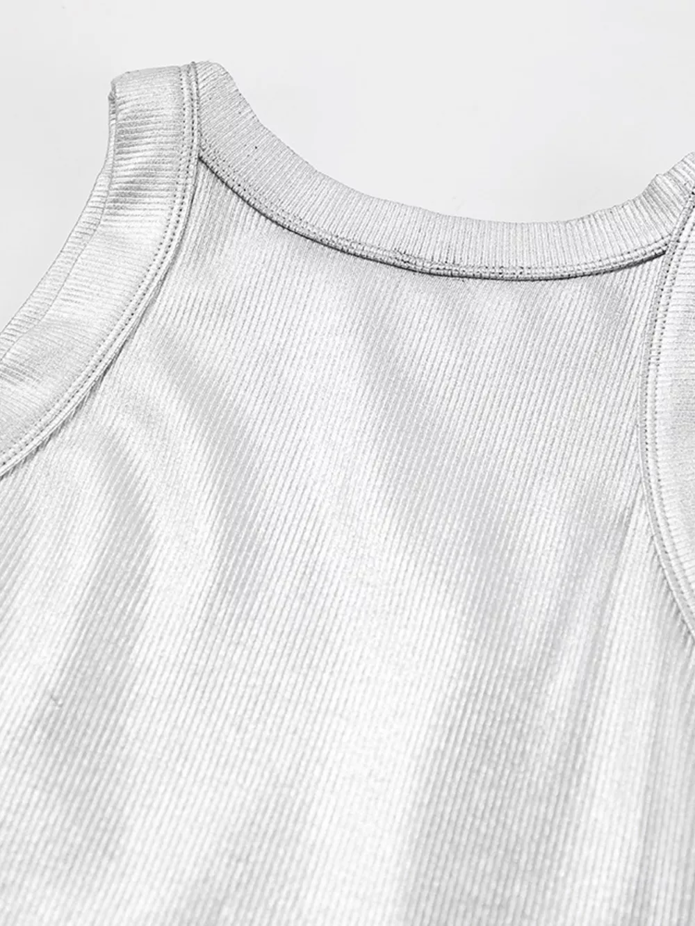 Ribbed Racerback Tank Top, image 10