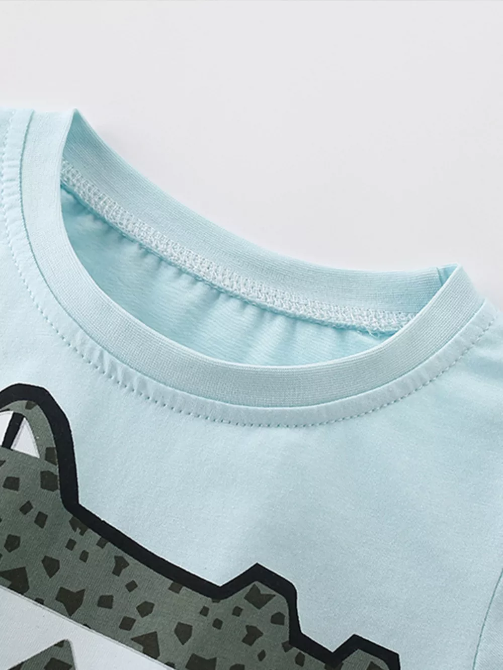 Children's Crocodile Round Neck Tee and Shorts Set, image 5