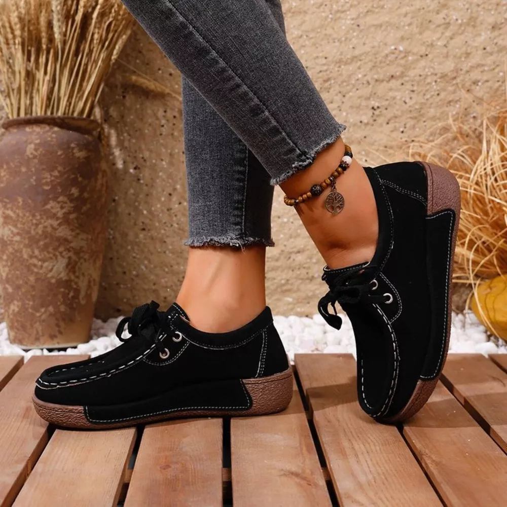 Round Toe Lace Up Sneakers, image 9