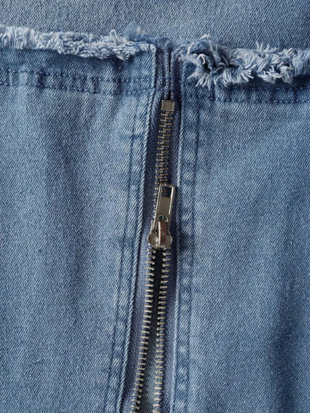 Slit Sleeveless Hooded Denim Maxi Dress, image 6