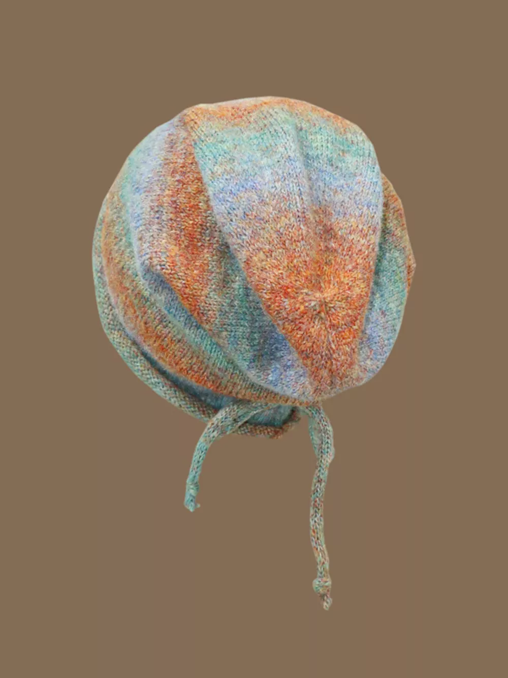 Colorful Knitted Tie-Dye Beanie Hat, image 6