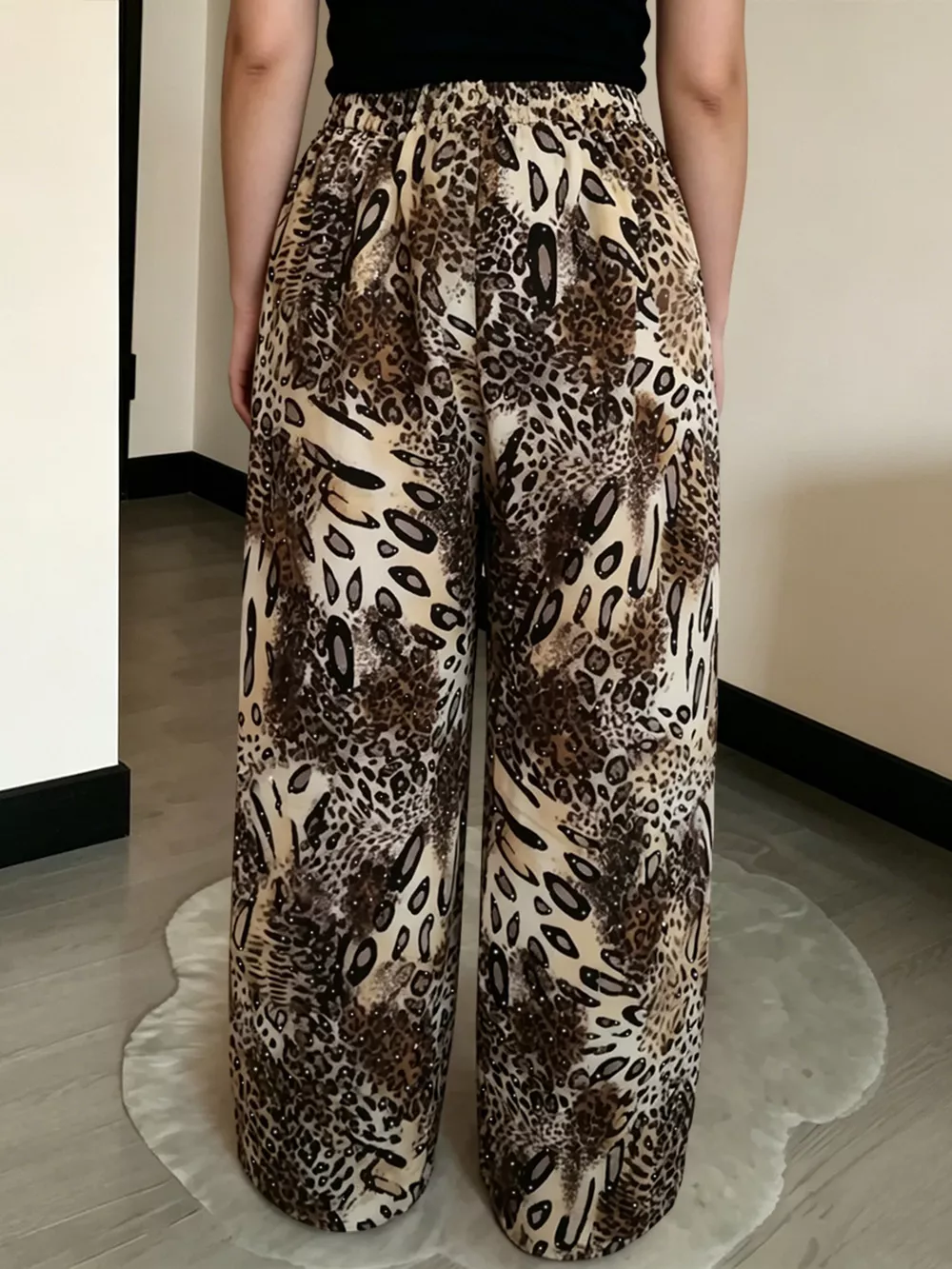 Drawstring Wide-Leg Pants, image 6