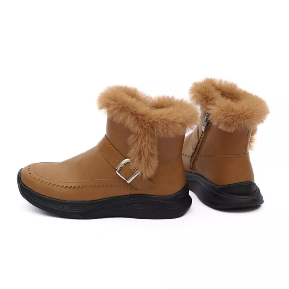 Faux Fur Buckle Boots, image 7