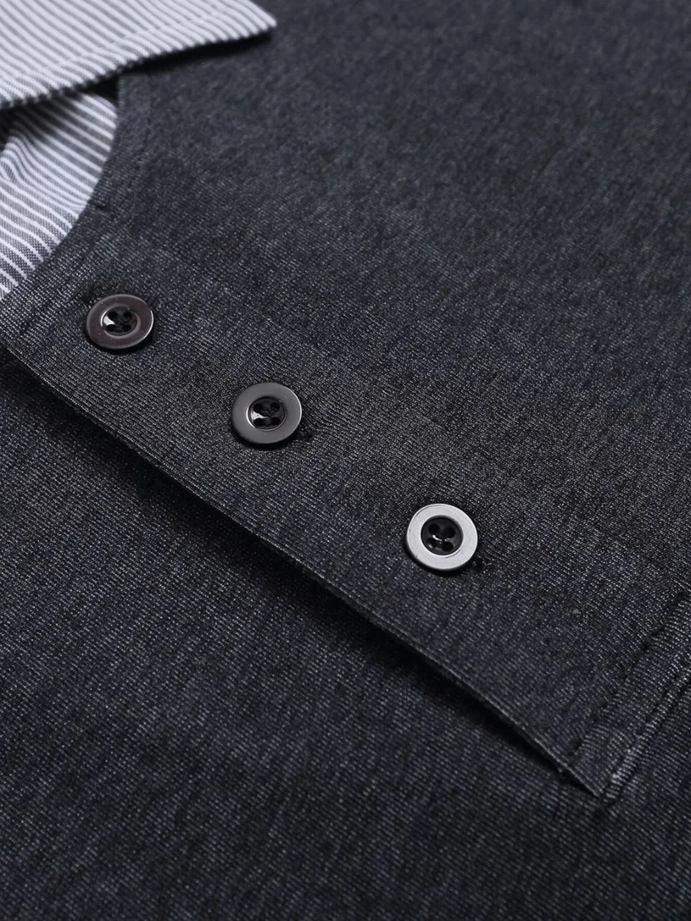 Men's Button Detail Short Sleeve Polo, image 6