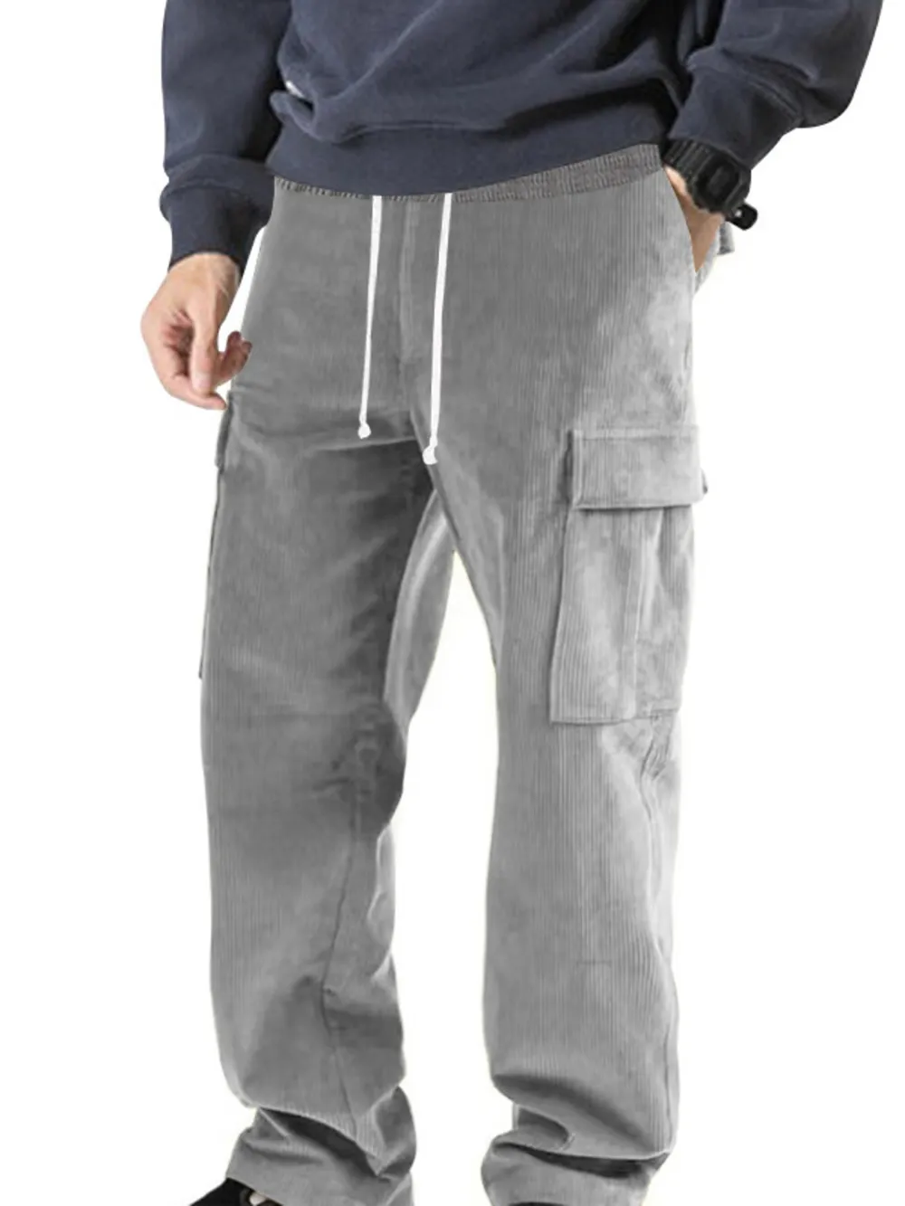 Men's Full Size Drawstring Jogger Pants Plus Size, image 4