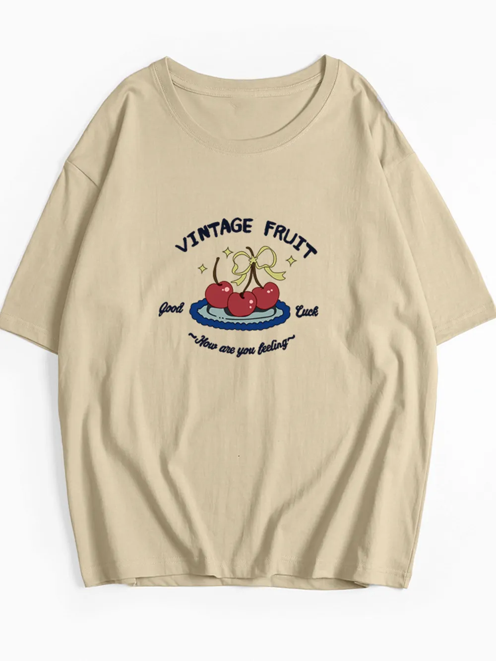 Plus Size Fruit Graphic Round Neck T-Shirt, image 12