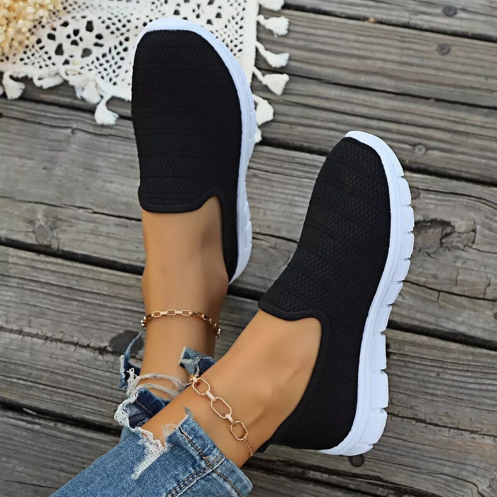 Round Toe Mesh Slip-Ons, image 15