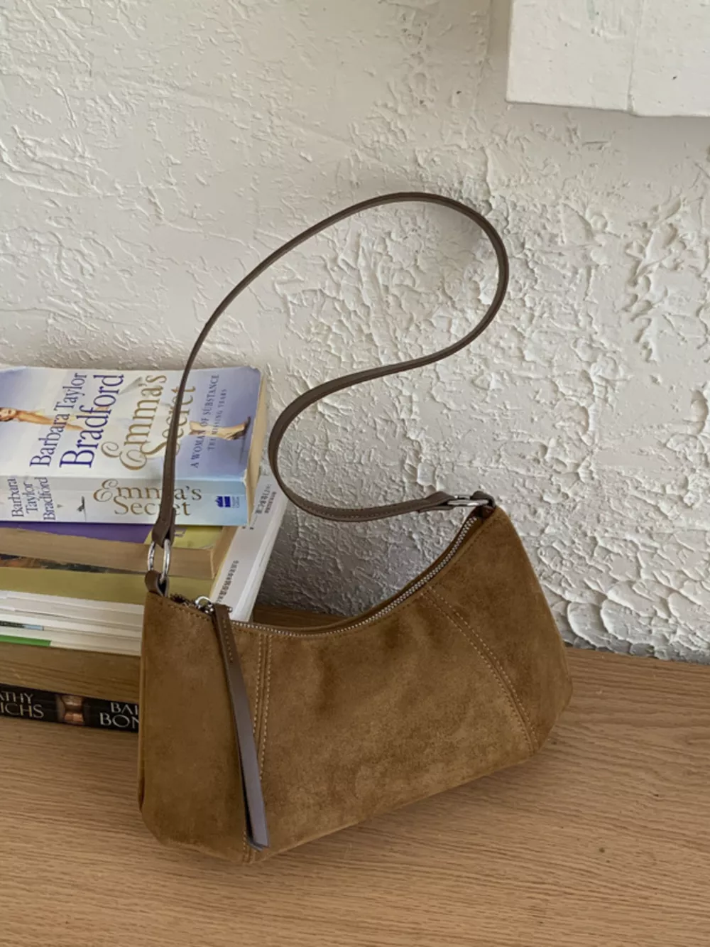 Vintage Suede Crossbody Bag, image 16