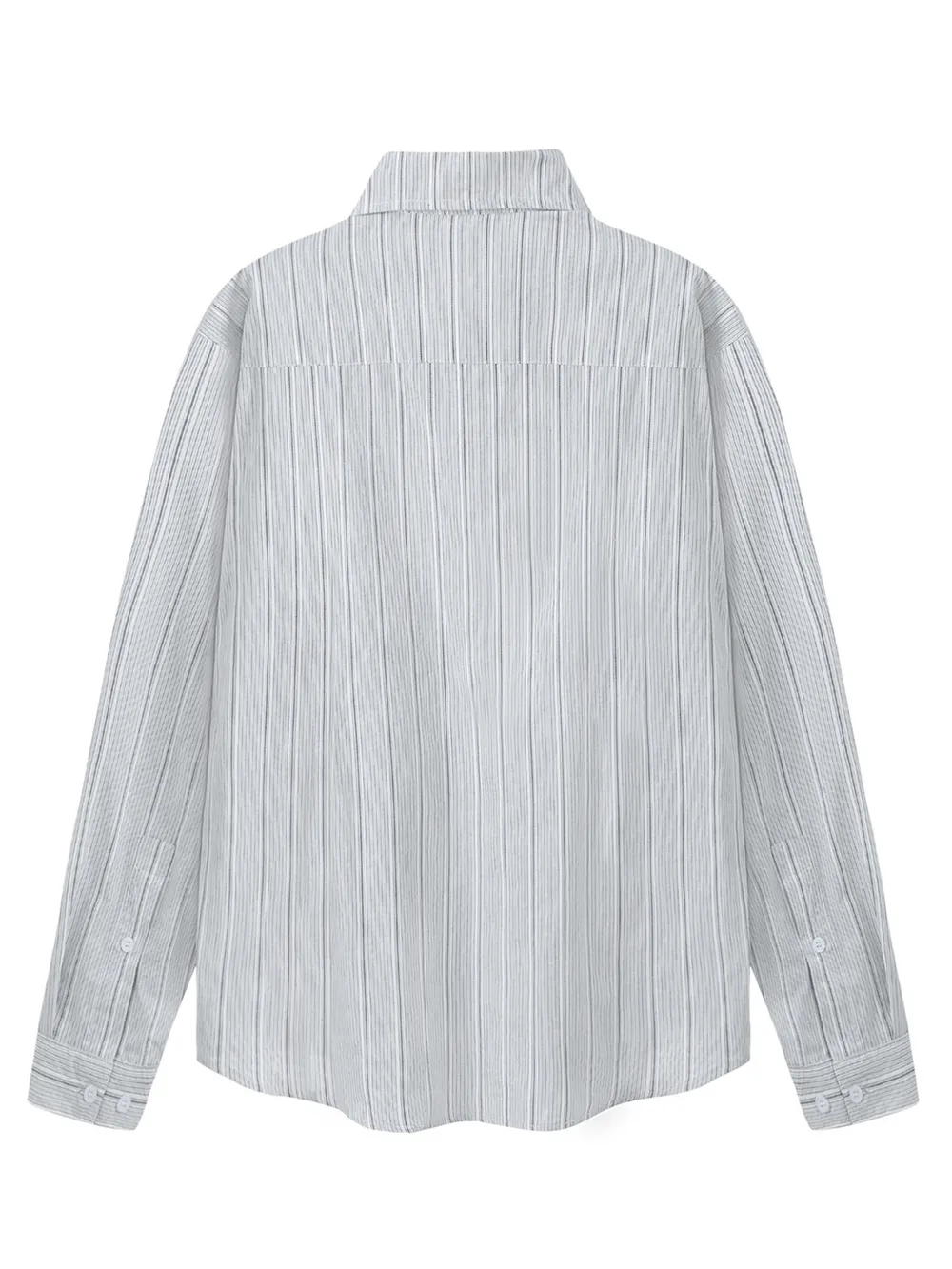 Men's Divinity Angel Striped Button-Up Shirt, image 2