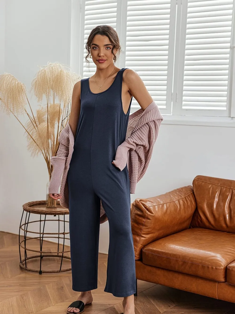 Sleeveless Wide Leg Casual Jumpsuit, image 11