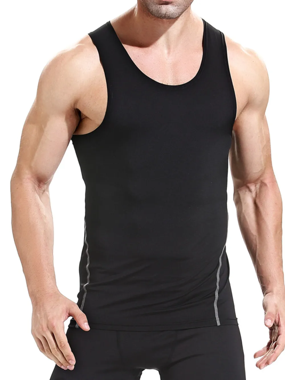 Men's Full Size Round Neck Active Tank Plus Size, image 2