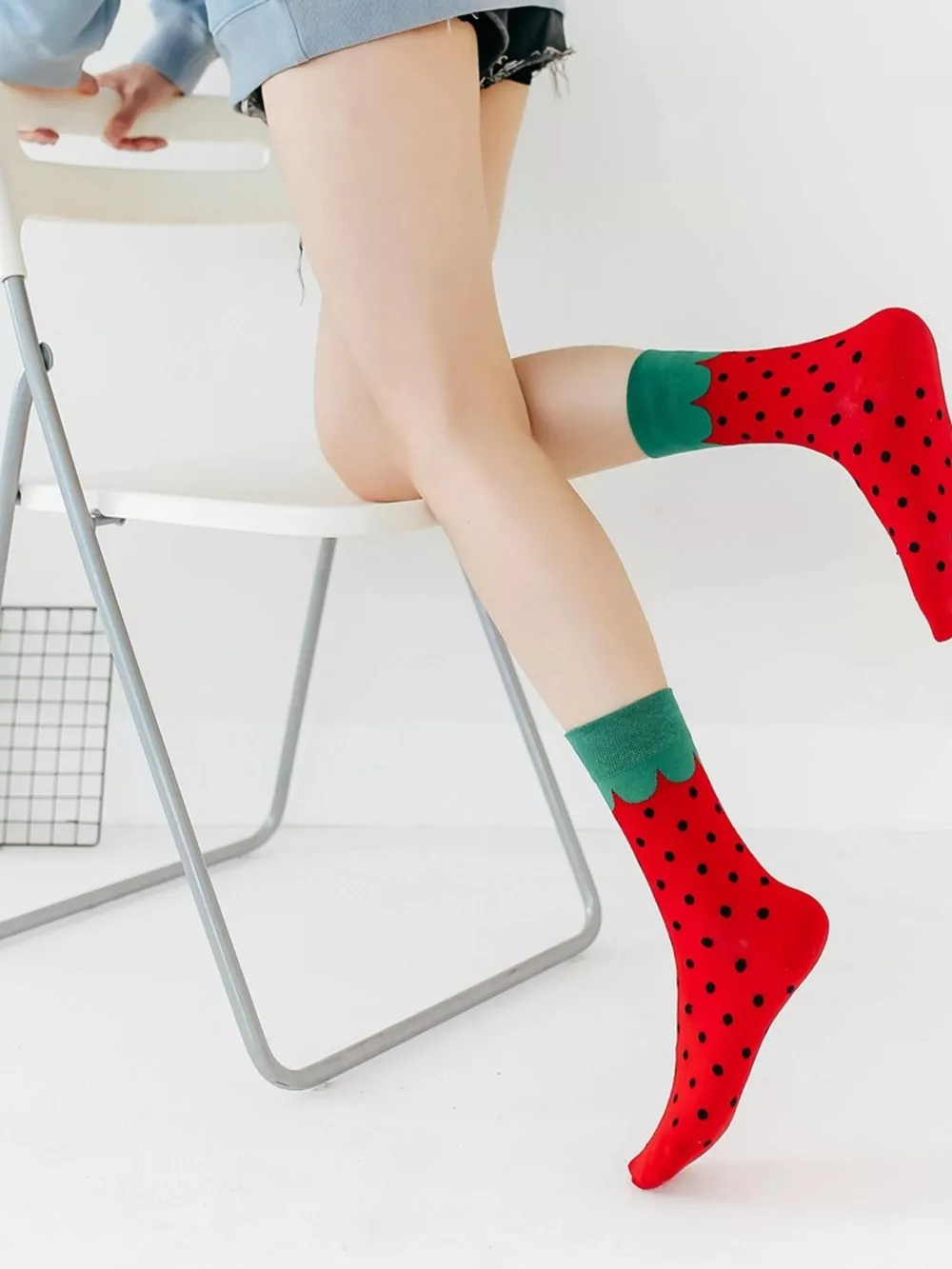 Contrast Cuffs Socks, image 12