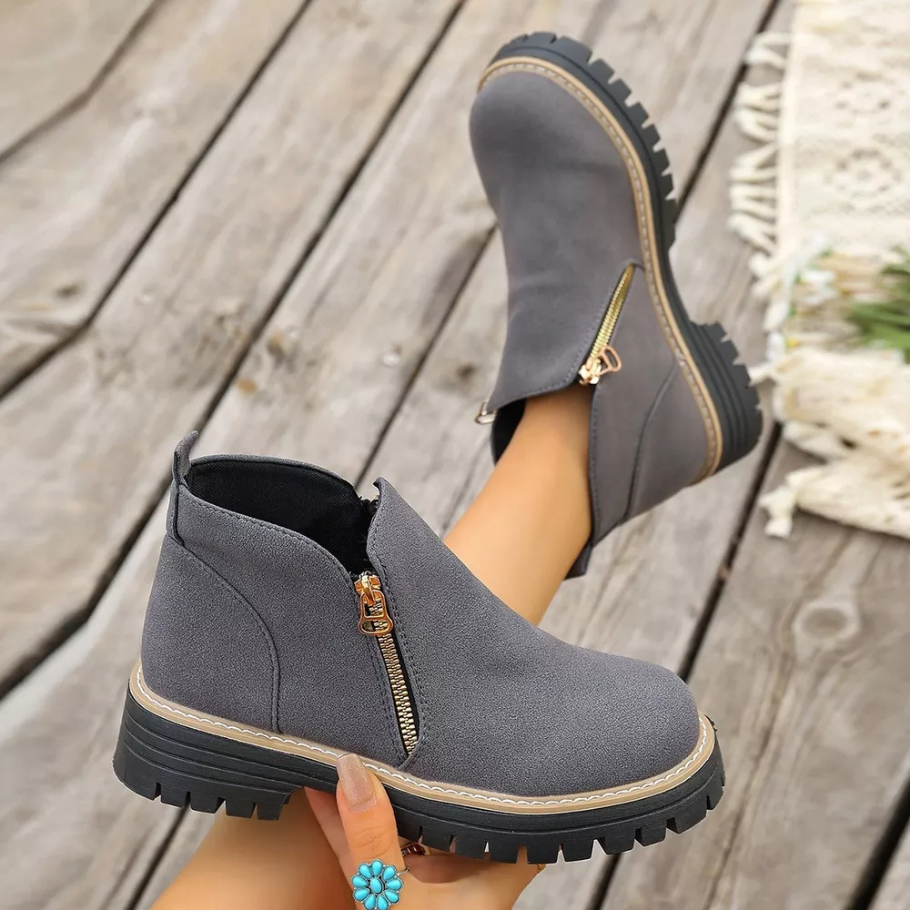 Side Zipper Ankle Boots, image 8