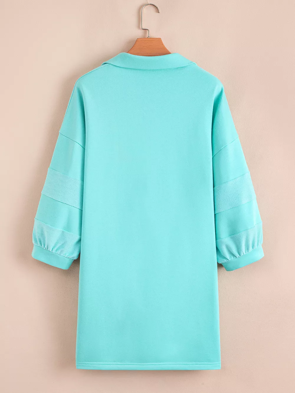 Bow Front Collared Side Pocket Shift Mini Dress, image 8