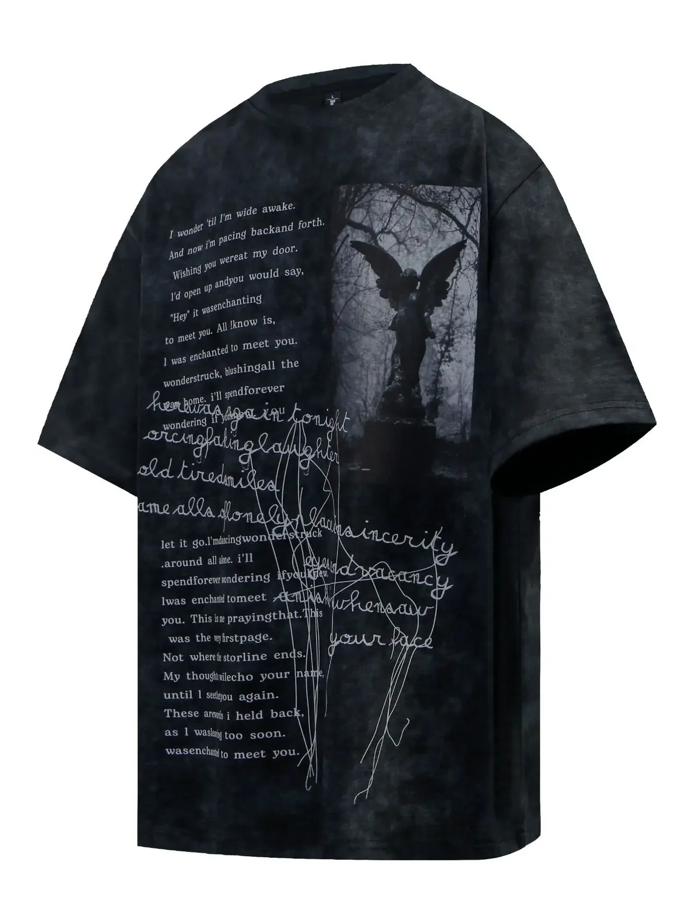 Men's Round Neck Short Sleeve Oversized T-Shirt, image 2