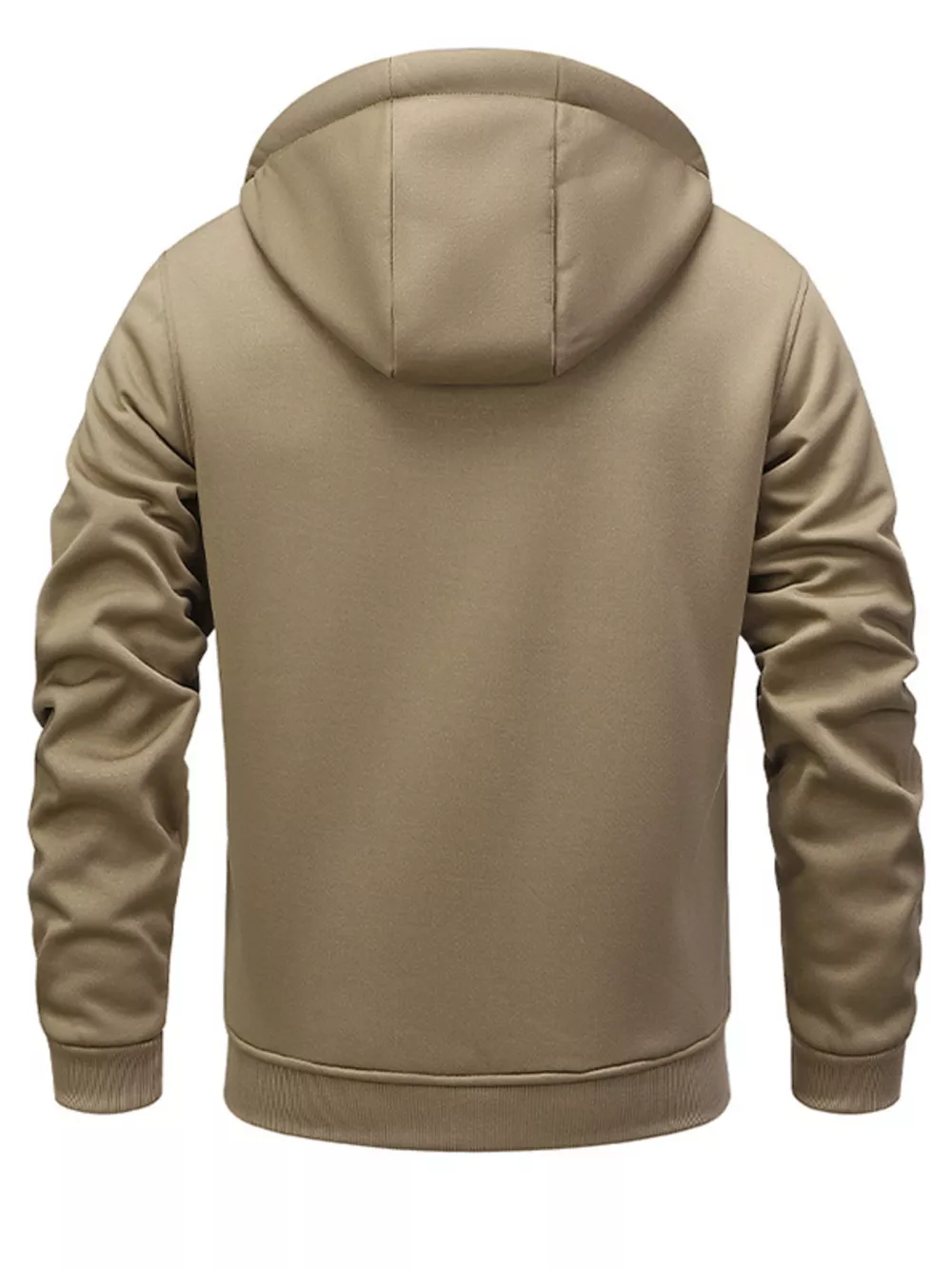 Men's Full Size Warm Fleece Lined Zip-Up Hoodie Plus Size, image 7