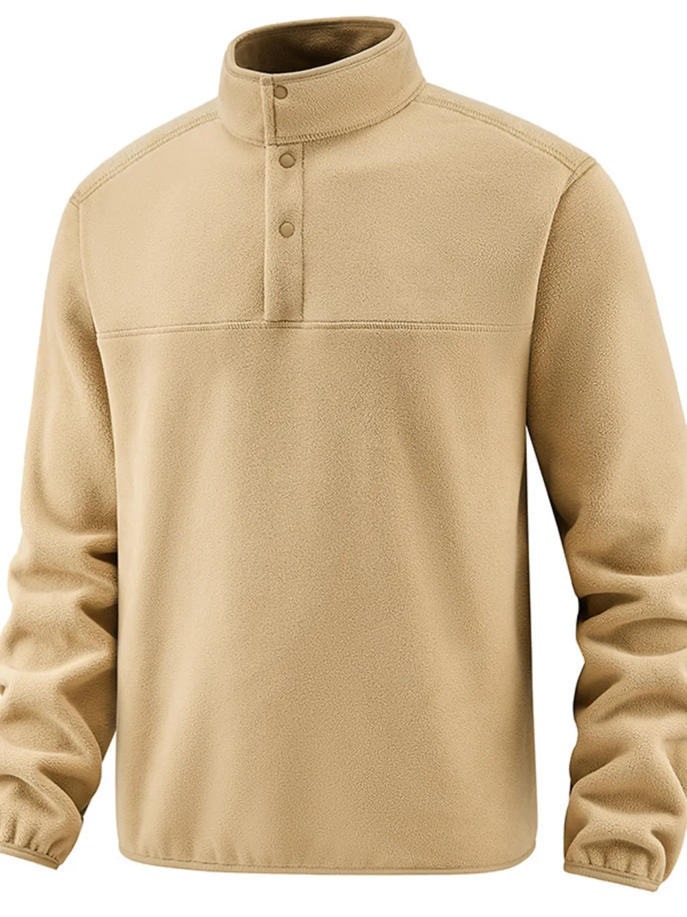 Men's Plus Size Fleece Turtleneck Long Sleeve Sweatshirt, image 6