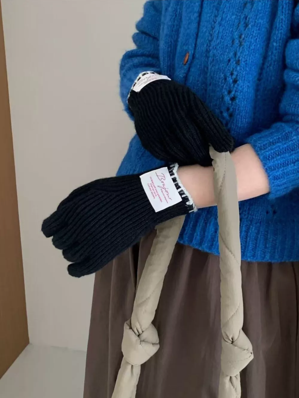 Ribbed Knit Gloves, image 7
