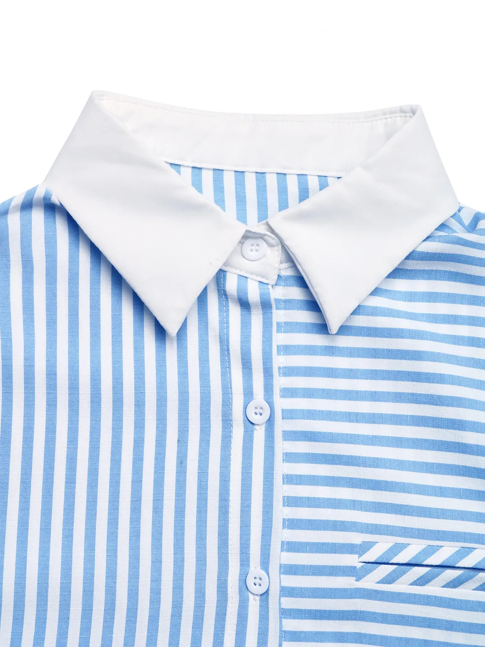 Striped Oversized Button-Up Shirt, image 8